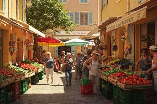 Arrivée par la mer au port de Saint-Tropez lors d’une excursion en bateau